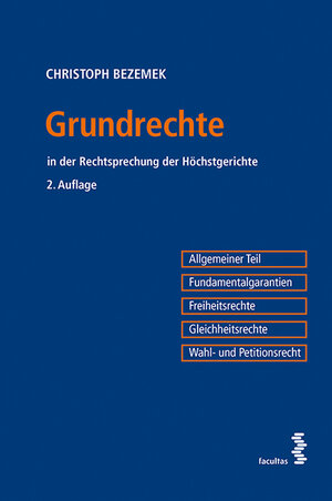 Buchcover Grundrechte | Christoph Bezemek | EAN 9783708917245 | ISBN 3-7089-1724-3 | ISBN 978-3-7089-1724-5