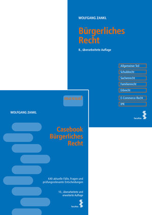 Buchcover Kombipaket Casebook Bürgerliches Recht und Bürgerliches Recht | Wolfgang Zankl | EAN 9783708919164 | ISBN 3-7089-1916-5 | ISBN 978-3-7089-1916-4