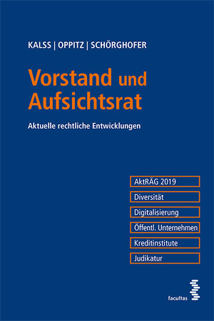 Buchcover Vorstand und Aufsichtsrat | Susanne Kalss | EAN 9783708919539 | ISBN 3-7089-1953-X | ISBN 978-3-7089-1953-9