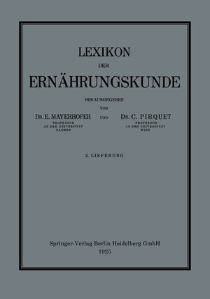 Buchcover Lexikon der Ernährungskunde | E. Mayerhofer | EAN 9783709121702 | ISBN 3-7091-2170-1 | ISBN 978-3-7091-2170-2