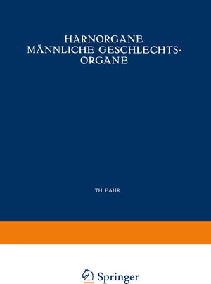 Buchcover Harnorgane Männliche Geschlechtsorgane | Th. Fahr | EAN 9783709130391 | ISBN 3-7091-3039-5 | ISBN 978-3-7091-3039-1