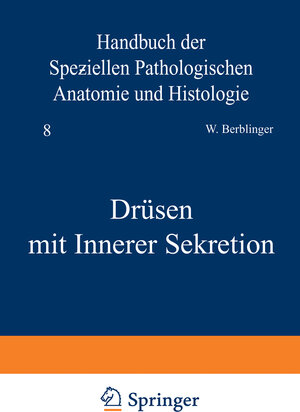 Buchcover Drüsen mit Innerer Sekretion | C. Berblinger | EAN 9783709159866 | ISBN 3-7091-5986-5 | ISBN 978-3-7091-5986-6