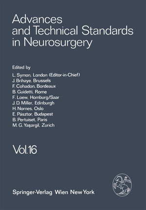 Buchcover Advances and Technical Standards in Neurosurgery | L. Symon | EAN 9783709169544 | ISBN 3-7091-6954-2 | ISBN 978-3-7091-6954-4