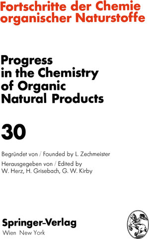 Buchcover Fortschritte der Chemie Organischer Naturstoffe / Progress in the Chemistry of Organic Natural Products  | EAN 9783709171028 | ISBN 3-7091-7102-4 | ISBN 978-3-7091-7102-8