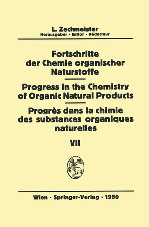 Buchcover Fortschritte der Chemie organischer Naturstoffe/Progress in the Chemistry of Organic Natural Products/Progrès dans la Chimie des Substances Organiques Naturelles  | EAN 9783709171776 | ISBN 3-7091-7177-6 | ISBN 978-3-7091-7177-6