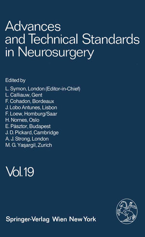 Buchcover Advances and Technical Standards in Neurosurgery | L. Symon | EAN 9783709173763 | ISBN 3-7091-7376-0 | ISBN 978-3-7091-7376-3