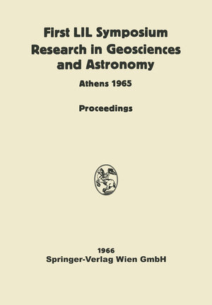 Buchcover Proceedings of the First Lunar International Laboratory (LIL) Symposium Research in Geosciences and Astronomy  | EAN 9783709181539 | ISBN 3-7091-8153-4 | ISBN 978-3-7091-8153-9