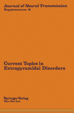 Buchcover Current Topics in Extrapyramidal Disorders  | EAN 9783709185841 | ISBN 3-7091-8584-X | ISBN 978-3-7091-8584-1