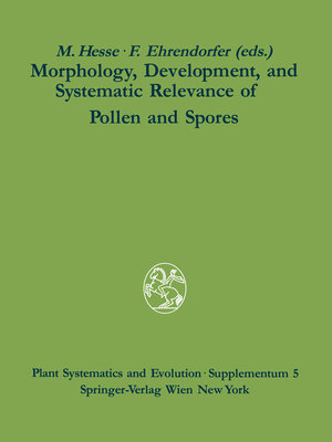 Buchcover Morphology, Development, and Systematic Relevance of Pollen and Spores  | EAN 9783709190814 | ISBN 3-7091-9081-9 | ISBN 978-3-7091-9081-4