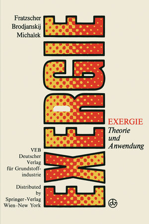 Buchcover Exergie | Wolfgang Fratzscher | EAN 9783709195246 | ISBN 3-7091-9524-1 | ISBN 978-3-7091-9524-6