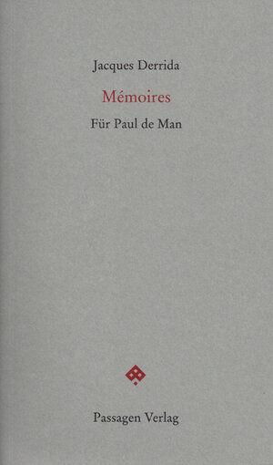 Buchcover Mémoires | Jacques Derrida | EAN 9783709200421 | ISBN 3-7092-0042-3 | ISBN 978-3-7092-0042-1