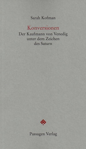 Buchcover Konversionen | Sarah Kofman | EAN 9783709200520 | ISBN 3-7092-0052-0 | ISBN 978-3-7092-0052-0