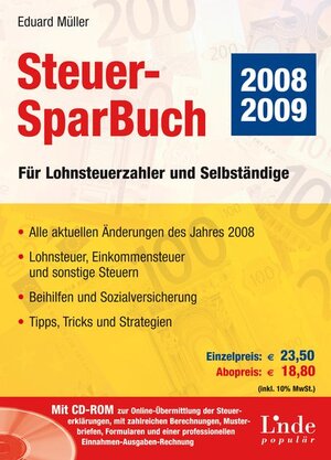 Buchcover Das Steuer-SparBuch | Eduard Müller | EAN 9783709302361 | ISBN 3-7093-0236-6 | ISBN 978-3-7093-0236-1