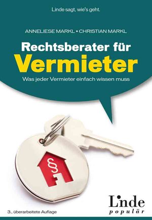 Buchcover Rechtsberater für Vermieter | Christian Markl | EAN 9783709408988 | ISBN 3-7094-0898-9 | ISBN 978-3-7094-0898-8