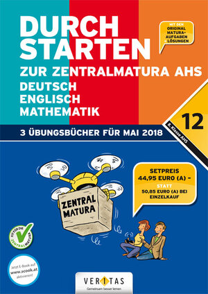 Buchcover Durchstarten zur Zentralmatura 2018. SET-AHS: Deutsch, Mathematik, Englisch | Emii Bergmann | EAN 9783710126987 | ISBN 3-7101-2698-3 | ISBN 978-3-7101-2698-7