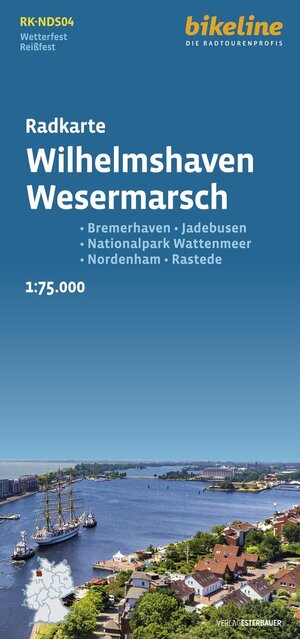 Buchcover Radkarte Wilhelmshaven, Wesermarsch  | EAN 9783711102027 | ISBN 3-7111-0202-6 | ISBN 978-3-7111-0202-7