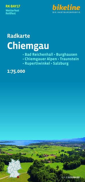 Buchcover Radkarte Chiemgau (RK-BAY17)  | EAN 9783711102430 | ISBN 3-7111-0243-3 | ISBN 978-3-7111-0243-0