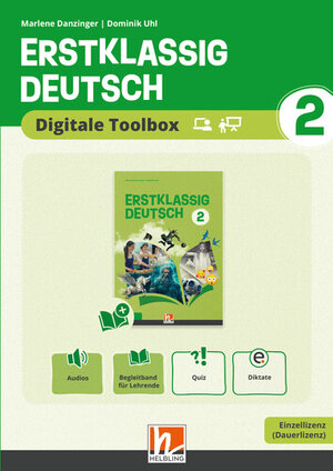 Buchcover Erstklassig Deutsch 2 (Lehrplan 2023) | Digitale Toolbox EL | Marlene Danzinger | EAN 9783711303622 | ISBN 3-7113-0362-5 | ISBN 978-3-7113-0362-2