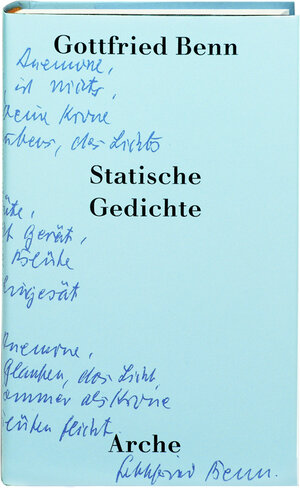 Buchcover Statische Gedichte | Gottfried Benn | EAN 9783716023563 | ISBN 3-7160-2356-6 | ISBN 978-3-7160-2356-3