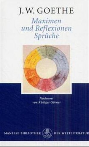Buchcover Maximen und Reflexionen. Sprüche | Johann Wolfgang von Goethe | EAN 9783717519706 | ISBN 3-7175-1970-0 | ISBN 978-3-7175-1970-6