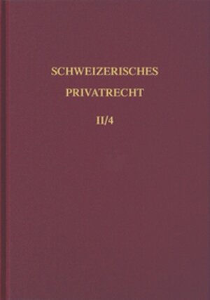 Buchcover Bd. II/4: Einleitung und Personenrecht. Vierter Teilband | Rolf H. Weber | EAN 9783719017743 | ISBN 3-7190-1774-5 | ISBN 978-3-7190-1774-3