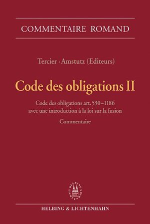 Buchcover Code des obligations II | Marc Amstutz | EAN 9783719022228 | ISBN 3-7190-2222-6 | ISBN 978-3-7190-2222-8