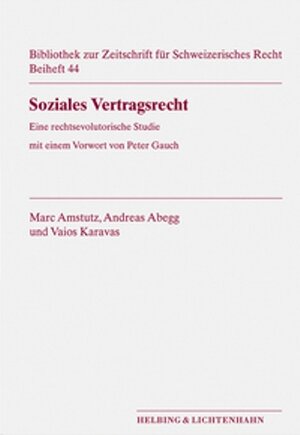 Buchcover Soziales Vertragsrecht | Andreas Abegg | EAN 9783719026011 | ISBN 3-7190-2601-9 | ISBN 978-3-7190-2601-1