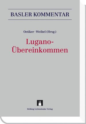 Buchcover Lugano-Übereinkommen (LugÜ) | Thierry Augsburger | EAN 9783719028190 | ISBN 3-7190-2819-4 | ISBN 978-3-7190-2819-0