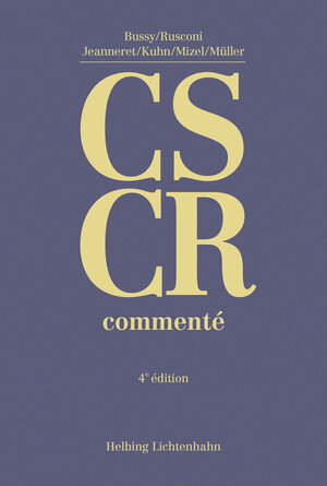 Buchcover Code suisse de la circulation routière commenté (CS CR) | † André Bussy | EAN 9783719029715 | ISBN 3-7190-2971-9 | ISBN 978-3-7190-2971-5