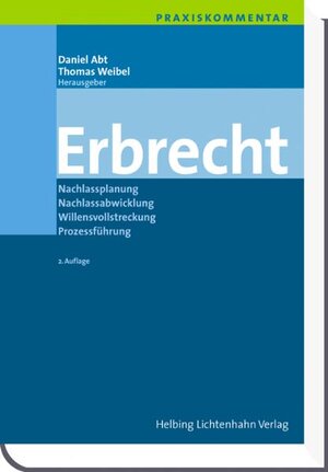 Buchcover Praxiskommentar Erbrecht | Daniel Abt | EAN 9783719029784 | ISBN 3-7190-2978-6 | ISBN 978-3-7190-2978-4
