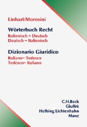 Buchcover Wörterbuch Recht - Dizionario Giuridico | Karin Linhart | EAN 9783719030926 | ISBN 3-7190-3092-X | ISBN 978-3-7190-3092-6