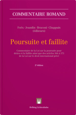 Buchcover Poursuite et faillite | Stéphane Abbet | EAN 9783719031589 | ISBN 3-7190-3158-6 | ISBN 978-3-7190-3158-9