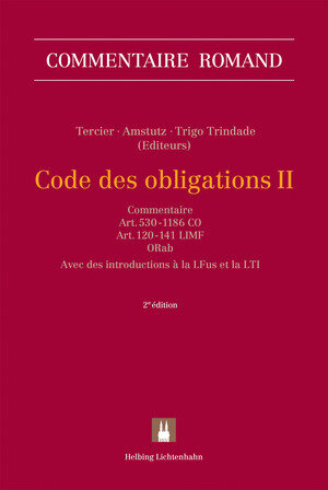 Buchcover Code des obligations II (CO II) | Marc Amstutz | EAN 9783719031695 | ISBN 3-7190-3169-1 | ISBN 978-3-7190-3169-5