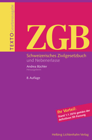 Buchcover Texto ZGB | Thomas Bauer | EAN 9783719037444 | ISBN 3-7190-3744-4 | ISBN 978-3-7190-3744-4