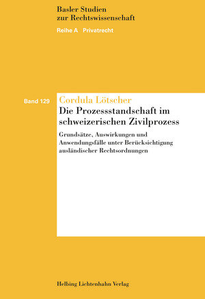 Buchcover Die Prozessstandschaft im schweizerischen Zivilprozess | Cordula Lötscher | EAN 9783719038854 | ISBN 3-7190-3885-8 | ISBN 978-3-7190-3885-4
