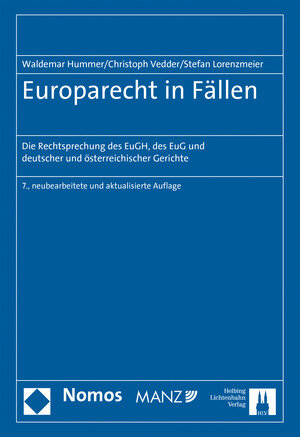 Buchcover Europarecht in Fällen | Waldemar Hummer | EAN 9783719039851 | ISBN 3-7190-3985-4 | ISBN 978-3-7190-3985-1