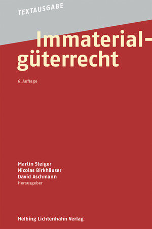 Buchcover Immaterialgüterrecht  | EAN 9783719039967 | ISBN 3-7190-3996-X | ISBN 978-3-7190-3996-7