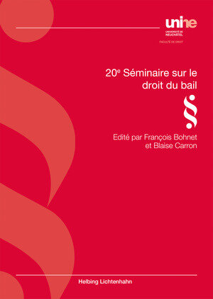 Buchcover 20e séminaire sur le droit du bail  | EAN 9783719041328 | ISBN 3-7190-4132-8 | ISBN 978-3-7190-4132-8