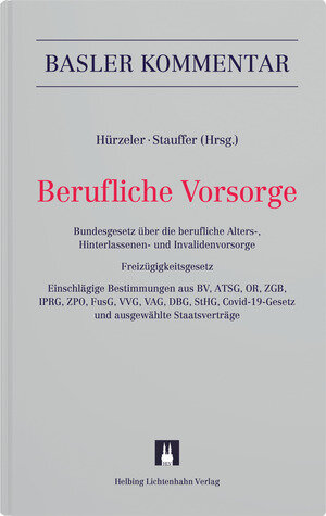 Buchcover Berufliche Vorsorge | Esther Amstutz | EAN 9783719041700 | ISBN 3-7190-4170-0 | ISBN 978-3-7190-4170-0