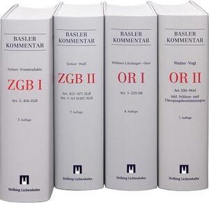 Buchcover Basler Kommentar ZGB I + ZGB II + OR I + OR II  | EAN 9783719045166 | ISBN 3-7190-4516-1 | ISBN 978-3-7190-4516-6