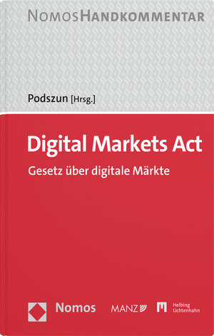 Buchcover Digital Markets Act  | EAN 9783719045548 | ISBN 3-7190-4554-4 | ISBN 978-3-7190-4554-8