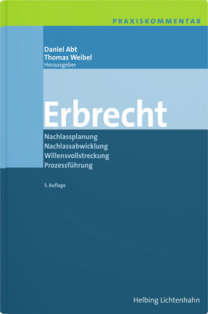 Buchcover Praxiskommentar Erbrecht | Daniel Abt | EAN 9783719045609 | ISBN 3-7190-4560-9 | ISBN 978-3-7190-4560-9