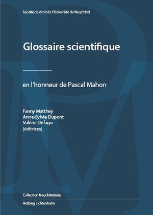 Buchcover Glossaire scientifique  | EAN 9783719046309 | ISBN 3-7190-4630-3 | ISBN 978-3-7190-4630-9