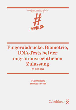 Buchcover Fingerabdrücke, Biometrie, DNA-Tests | Joel Stadelmann | EAN 9783725577446 | ISBN 3-7255-7744-7 | ISBN 978-3-7255-7744-6