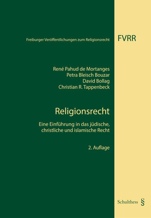 Buchcover Religionsrecht | René Pahud de Mortanges | EAN 9783725578498 | ISBN 3-7255-7849-4 | ISBN 978-3-7255-7849-8