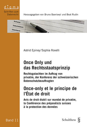 Buchcover Once Only und das Rechtsstaatsprinzip / Once-only et le principe de l'État de droit | Astrid Epiney | EAN 9783725583553 | ISBN 3-7255-8355-2 | ISBN 978-3-7255-8355-3