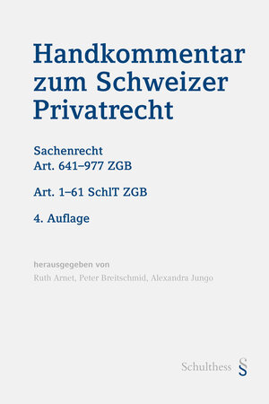 Buchcover Handkommentar zum Schweizer Privatrecht  | EAN 9783725584260 | ISBN 3-7255-8426-5 | ISBN 978-3-7255-8426-0