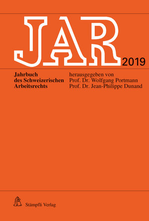 Buchcover JAR 2019  | EAN 9783727213823 | ISBN 3-7272-1382-5 | ISBN 978-3-7272-1382-3
