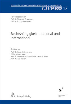 Buchcover Rechtshängigkeit - national und international  | EAN 9783727215872 | ISBN 3-7272-1587-9 | ISBN 978-3-7272-1587-2