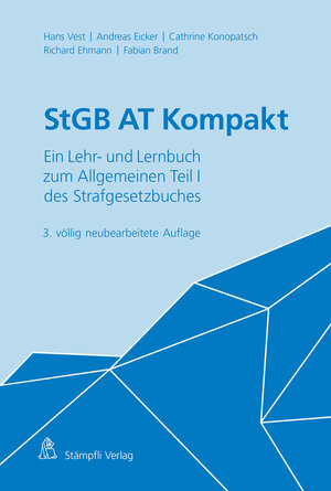 Buchcover StGB AT Kompakt | Hans Vest | EAN 9783727220975 | ISBN 3-7272-2097-X | ISBN 978-3-7272-2097-5